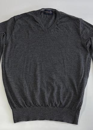 Brooks brothers 100% merino wool xl – оригінальний светр із мериносової вовни