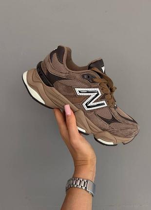 Кроссовки мужские и женские коричневые легкие удобные new balance 9060