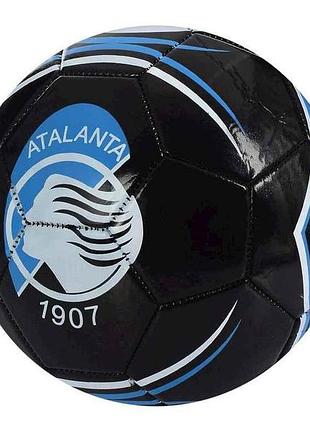 Мяч футбольный размер 5 пвх вес 270-290г черный ev-3361 1,8мм atalanta тм metr