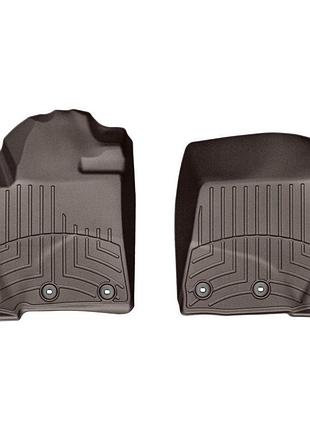 Коврики в салон toyota land cruiser 200/lexus lx570 2012-, с бортом, передние, какао, weathertech 474231