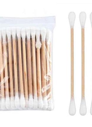 Ватні палички (дерево) 60шт №80pcs-65 тм китай