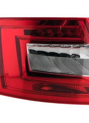 Фонарь задний skoda octavia a7 lb 2017-2020, левый, без ламп (led/py21w/p21w/h21w), depo, 665-1941l-ue