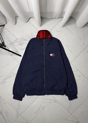 Оригінальна двостороння куртка tommy jeans, розмір m