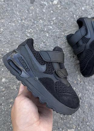 Nike air max кроссовки оригинал детские на липучках 24 размер