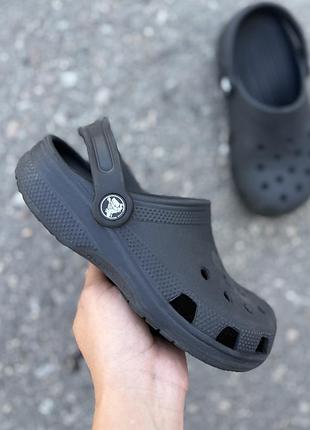 Crocs тапочки оригинал шлепанцы сандали черные 33 размер 34