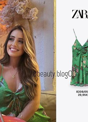 Атласное мини платье-комбинация zara размер м плаття сукня сарафан туника на тонких бретельках с декольте