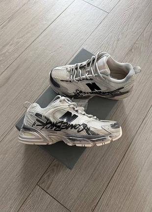 Кросівки чоловічі та жіночі світлі легкі зручні new balance 530 custom retro