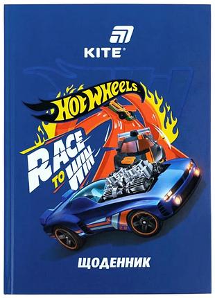 Ежедневник школьный kite hot wheels hw26-262, твердая обложка