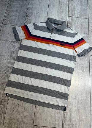 Мужское поло в полоску superdry