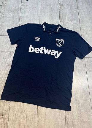 Футбольная футболка поло umbro west ham