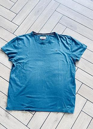 Оригінальна футболка tommy jeans зелена | logo tee | l