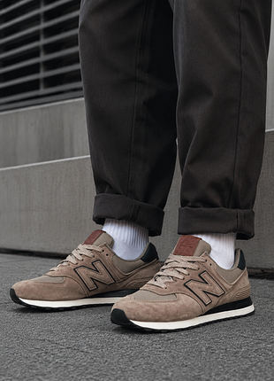 Мужские кроссовки светлые легкие new balance 574