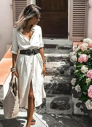 Шикарное белое льняное платье рубашка с поясом zara
💫💫💫💫💫💫💫💫💫💫💫💫💫