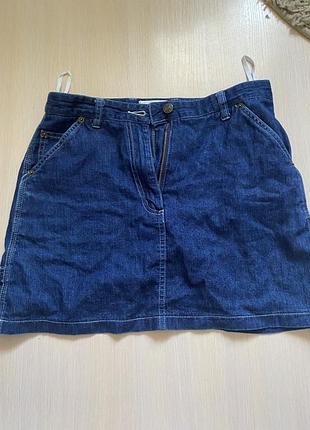 Джинс спідниця котон topshop