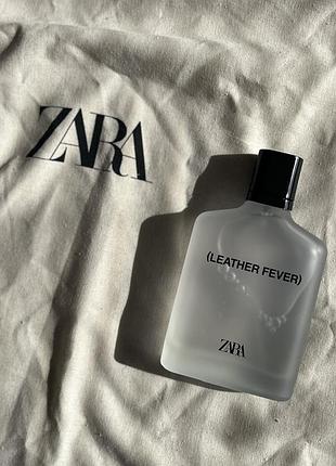 Парфумована вода для чоловіків zara leather fever 100 ml оригінал зара без упакування