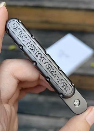Edc фиджет игрушка 2в1 слайдер спиннер магнитный сток fidget toy антистрес щелкалкивающая (серый)