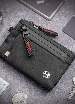 Edc органайзер поуч гаманець pouch із захистом від крадіжки грошей з карток rfid (чорний)