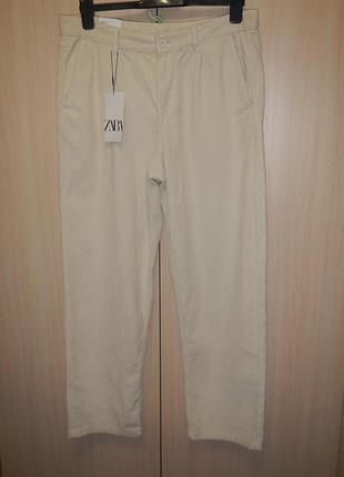 Вельветовые брюки zara relaxed fit p.32(42)