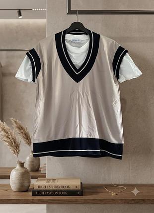 Футболка жилетка обманка galery