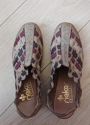 Босоніжки шкіряні rieker