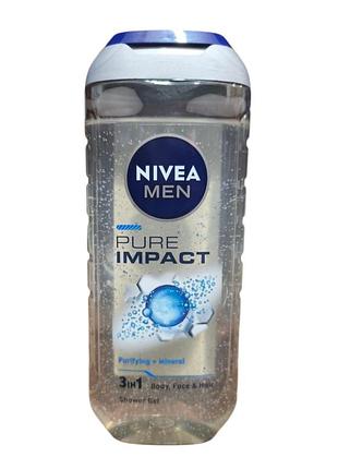 Гель для душу nivea заряд чистоти чоловічий 250 мл 5560