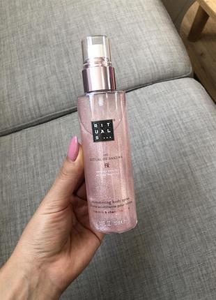 Спрей для тіла з шиммером sakura rituals