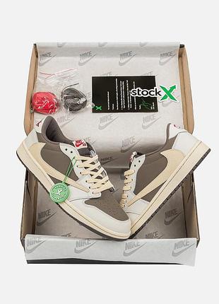 Nike air jordan 1 low og x travis scott “reverse mocha”