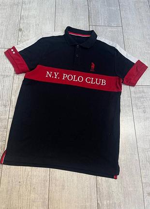 Чорне поло uspa polo ralph lauren