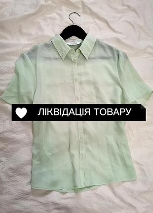 Ликвидация товара!!️ до августа. нежная мятная рубашка блуза в стиле винтаж