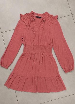Нова сукня m&s collection із 100% віскози, пильна троянда, розмір s (eu 36)