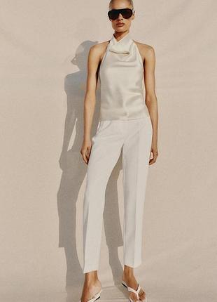 Розкішний шовковий топ-халтер від zara