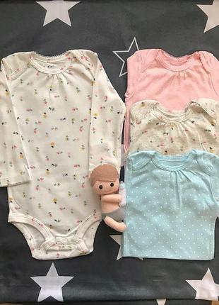 Новий набір боді для дівчинки carters
