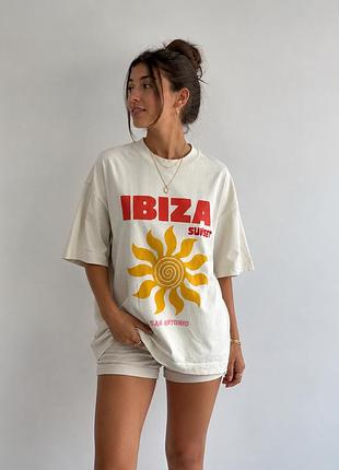 Унісекс футболка tu ibiza sunset san antonio oversize m-xl
