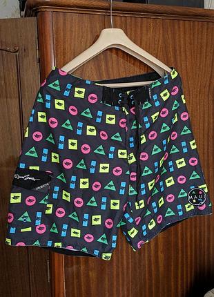 Шорты пляжниmaui and sons для серфинга плавания винтаж boardshorts