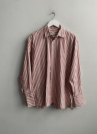 Бавовняна сорочка у смужку ines de la fressange paris