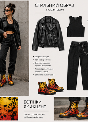 🔥 універсальний готичний стиль від rogue + wolf 🔥продаються круті черевики fire torment boots від відомого британського бренду rogue + wolf! 3