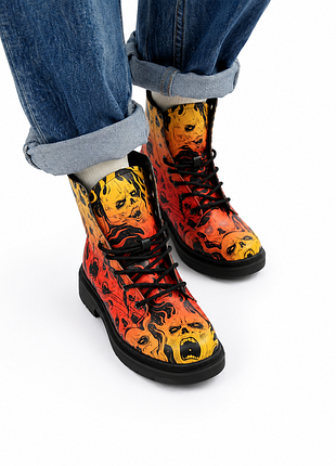 🔥 універсальний готичний стиль від rogue + wolf 🔥продаються круті черевики fire torment boots від відомого британського бренду rogue + wolf! 4
