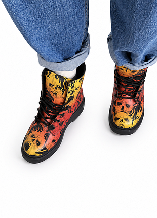 🔥 універсальний готичний стиль від rogue + wolf 🔥продаються круті черевики fire torment boots від відомого британського бренду rogue + wolf! 5