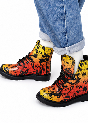 🔥 універсальний готичний стиль від rogue + wolf 🔥продаються круті черевики fire torment boots від відомого британського бренду rogue + wolf! 6