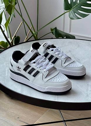 😍 кросівки жіночі adidas forum low white black