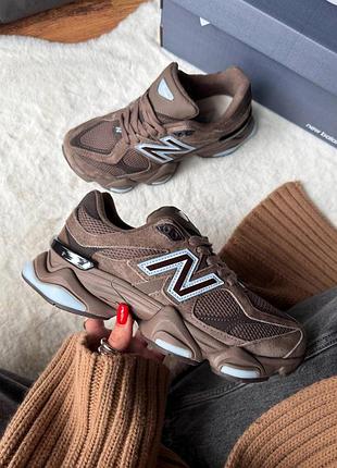 Стильні жіночі кросівки new balance 9060 brown ice