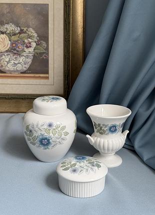 Вазочка порцелянова wedgwood “clementine” вінтаж