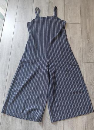 Комбинезон, ромпер uniqlo, лен, вискоза