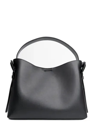Luca leather bag small. женская сумка черная из натуральной кожи