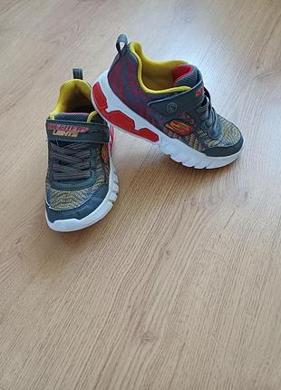 Детские кроссовки skechers flex-glow elite - vorlo, 28 размер