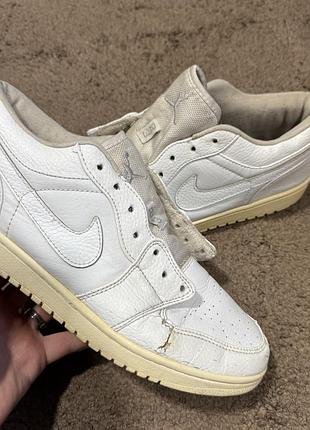 Nike air force 1 білі шкіряні кросівки 44 розмір