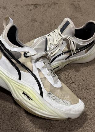 Кросівки puma nitro світлі, розмір 40,5 амортизаційна підошва