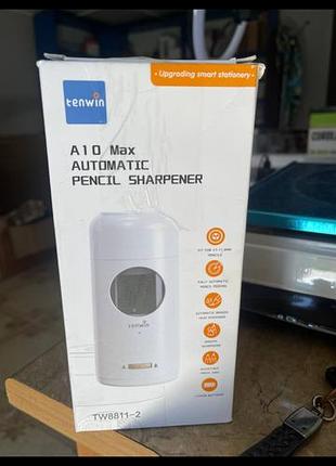 Автоматическая аккумуляторная точилка для карандашей tenwin a10 max (tw8811-2) профи