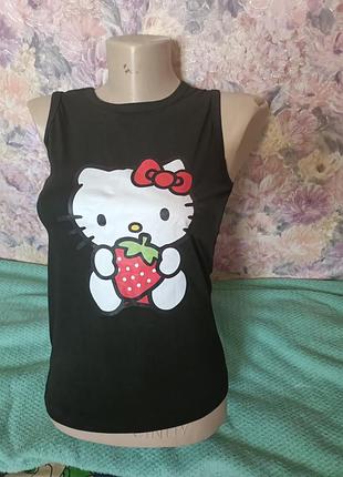 Hello kitty майка топ стрейч