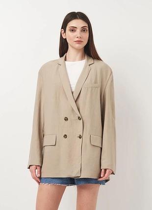 Жакет zara з суміші льону і віскози розмір m